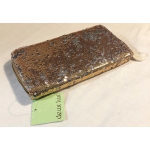 Deux Lux Gold Sequin Wallet